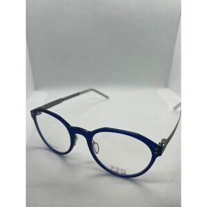 Zen Barcelona Eyeglasses Frames Blue Round Z461 C.02 Nobel‎ Loop 48 20